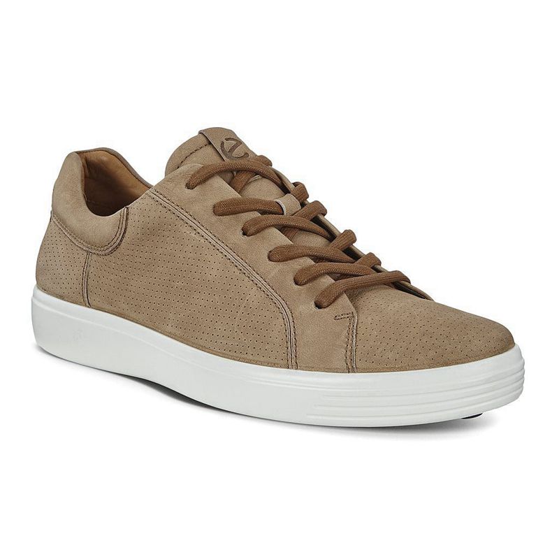 Men Casual Ecco Soft 7 M - Sneakers Brown - India DSGLQM139